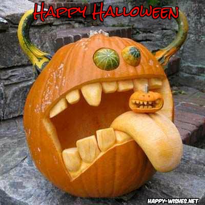 Scary Happy Halloween Pumpkin Images