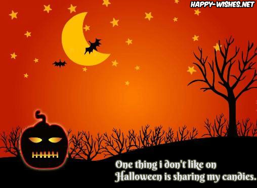 Funny halloween message for kids