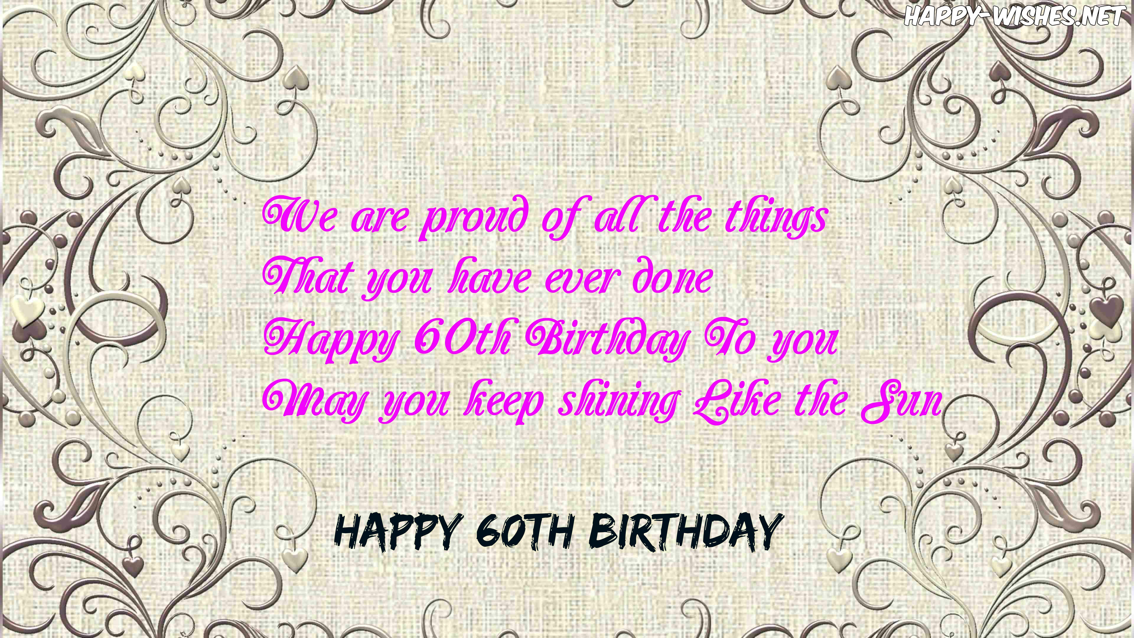 60th Birthday Wishes And Messages Wishesmsg