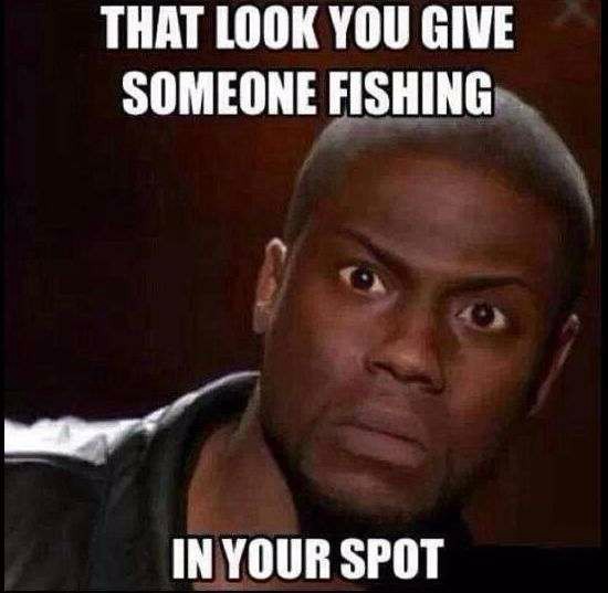 Fishing in your spot meme