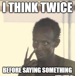 Black guy thinking meme