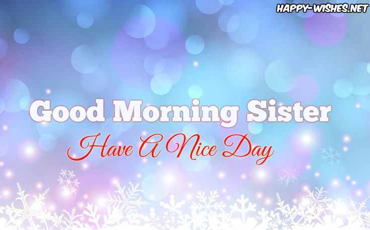 Good Morning Sister With Glossy Back ground images