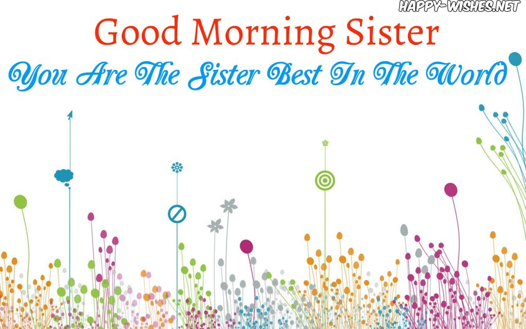 Good Morning Sister with Cute background images