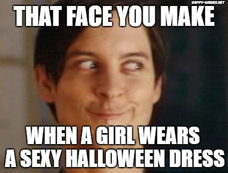 Girl wearing Halloween dress