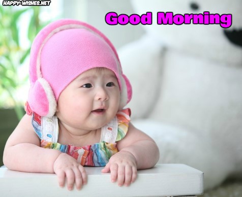 cute kid Good morning wishes