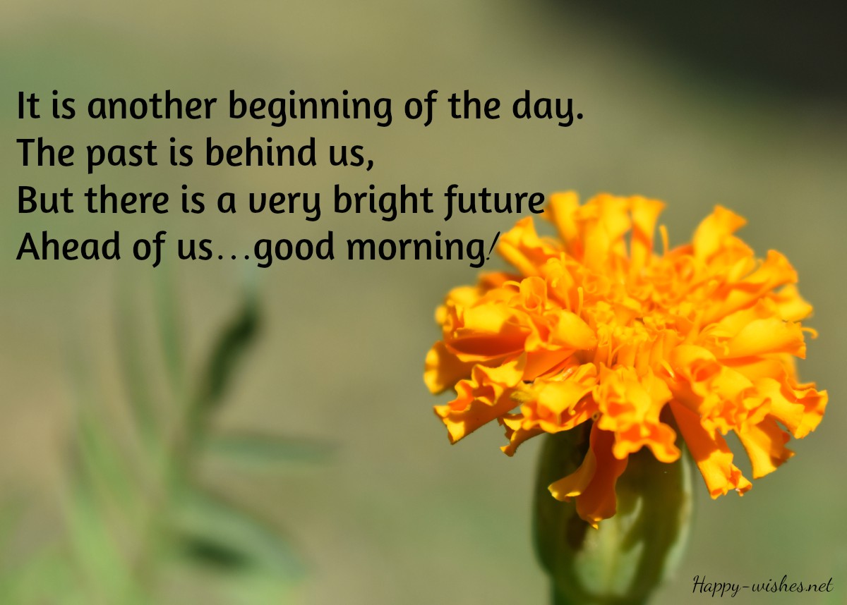 it is Another Begining of the day - Good Morning quotes