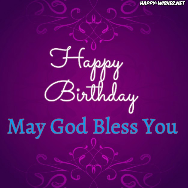 Christian Birthday wishes with purpel background images