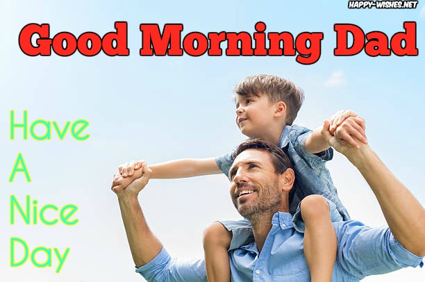 Father and son images in Good Morning Wishes
