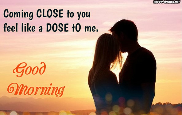 Good morning wishes with flirty text for him.