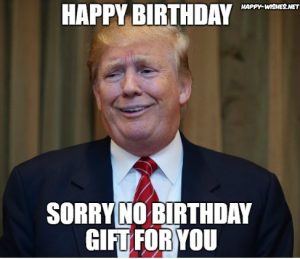 Donald Trump Happy Birthday Meme