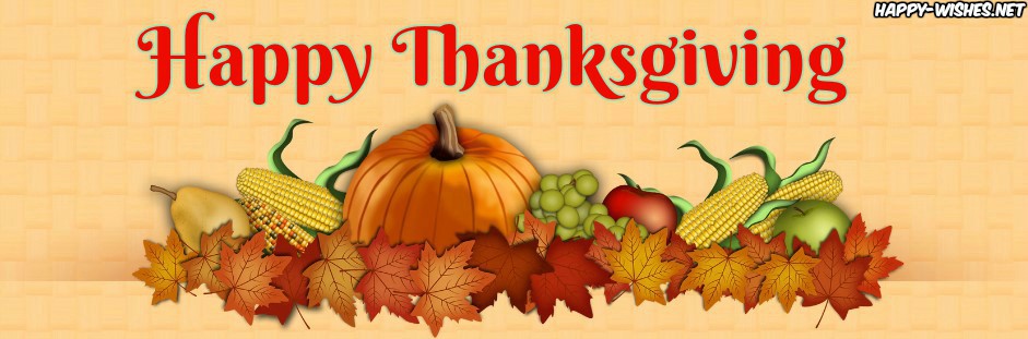 Large banner images for Thanksgiving