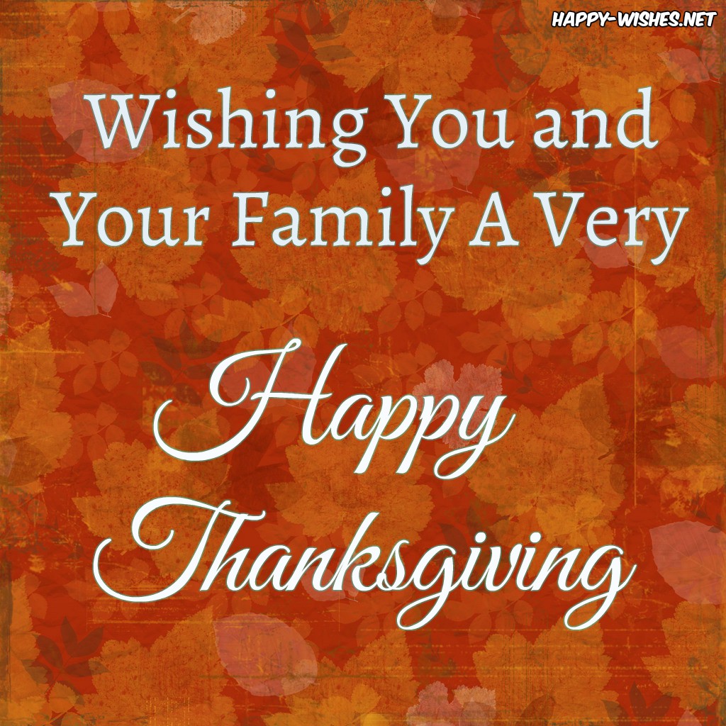 happy thanksgiving to you and your family wishes and wallpapers