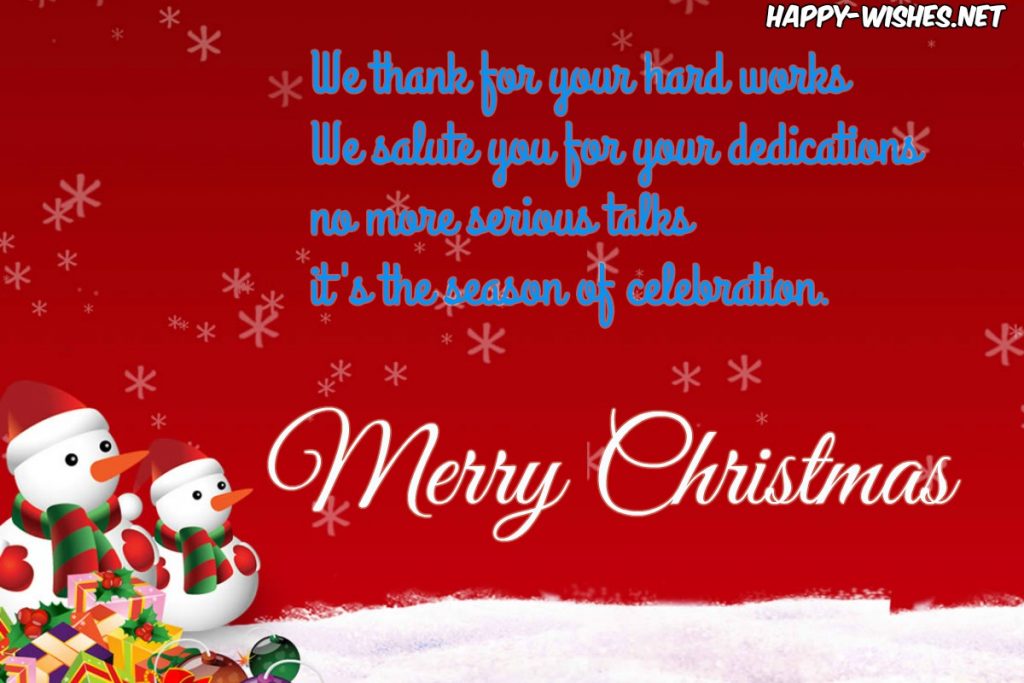 Christmas Wishes for Employees