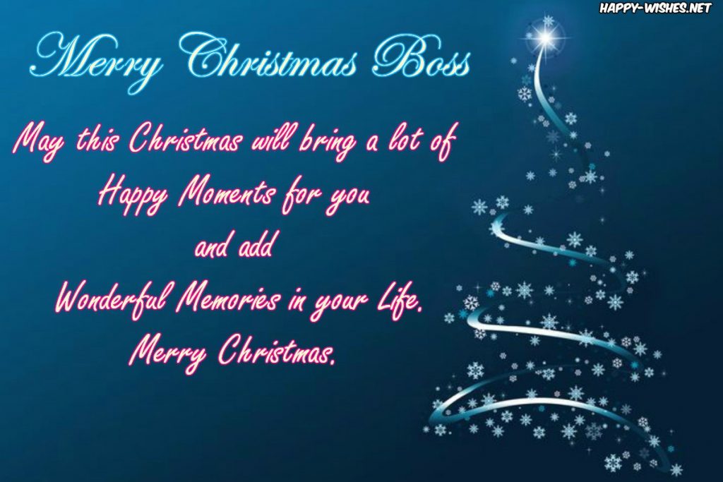 Best Merry Christmas Wishes For Boss