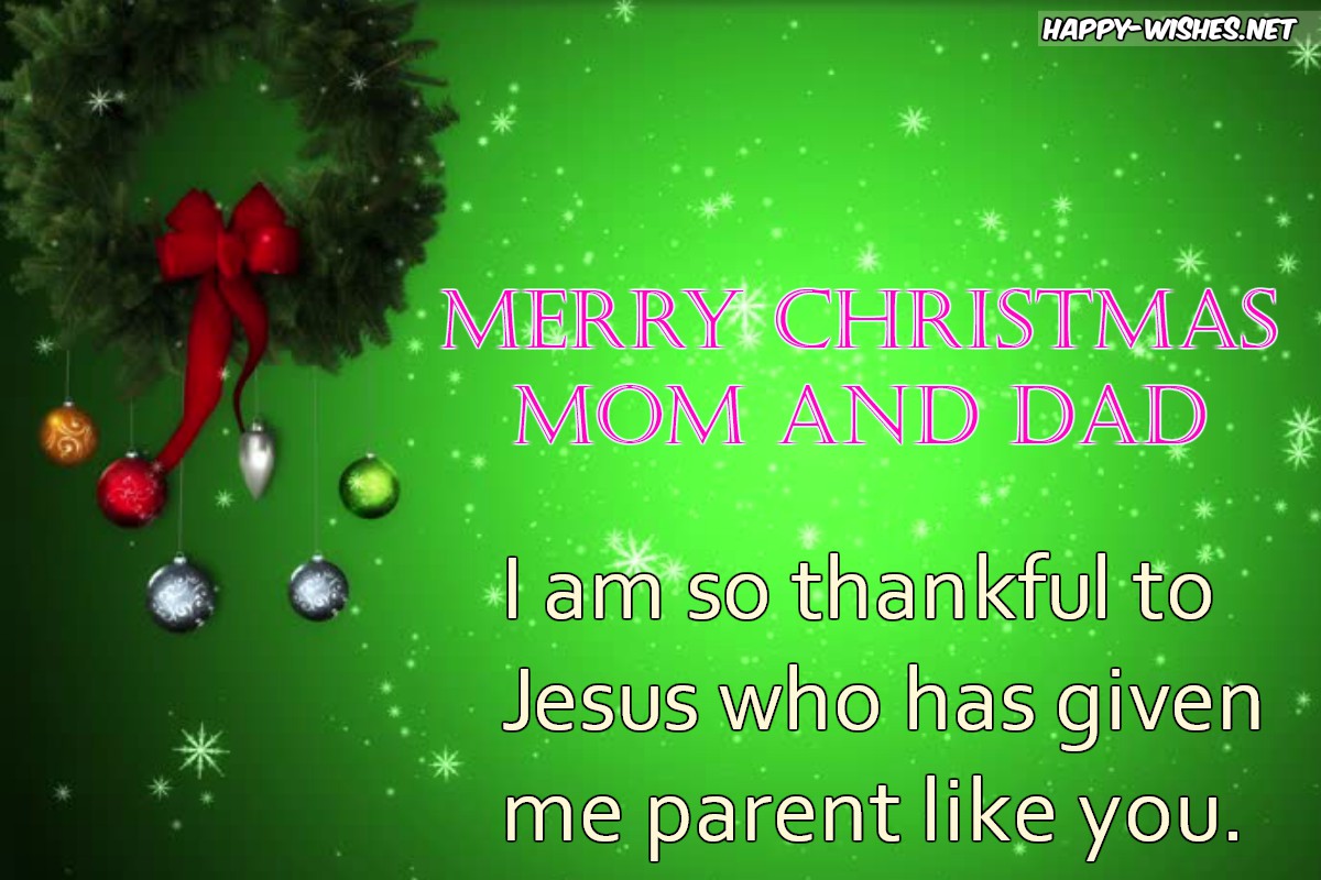 Christmas Wishes For Parents Messages For Mom &amp; DAD