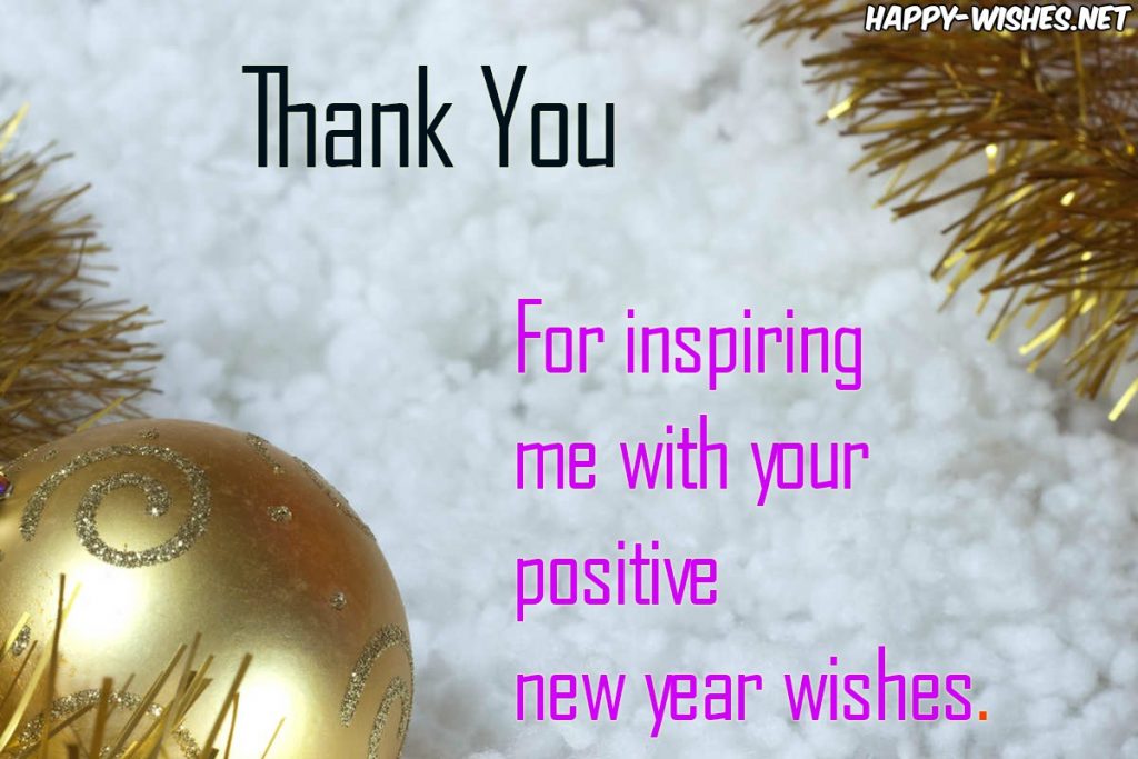 Thank You Reply Wishes For New Year 