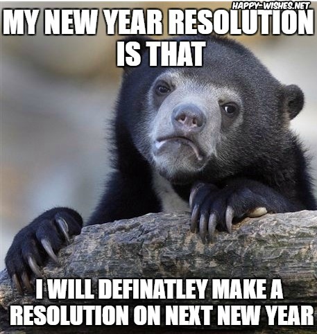 Best Happy New Year Resolution Memes