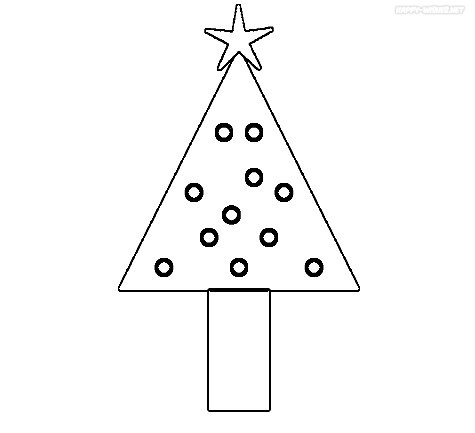 Christmas Tree coloring Pages with Unique Style
