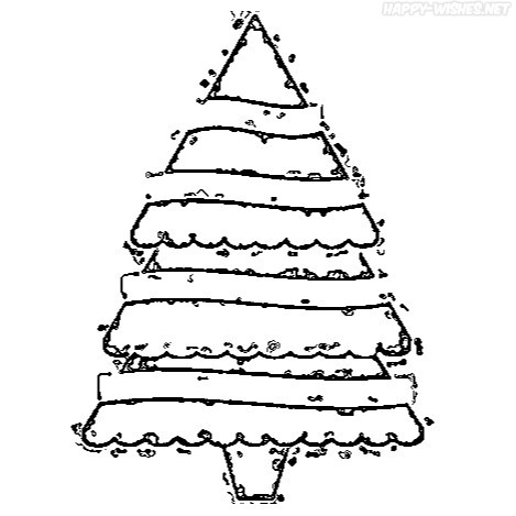 Christmas Tree coloring pages for the friends