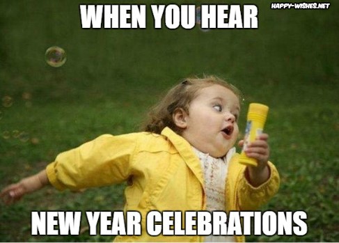 Funny girl happy new year memes