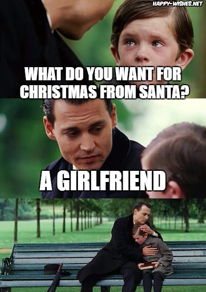 Funny kid asking for a girlfriend from santa on christmas