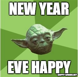 Happy New Year yoda meme