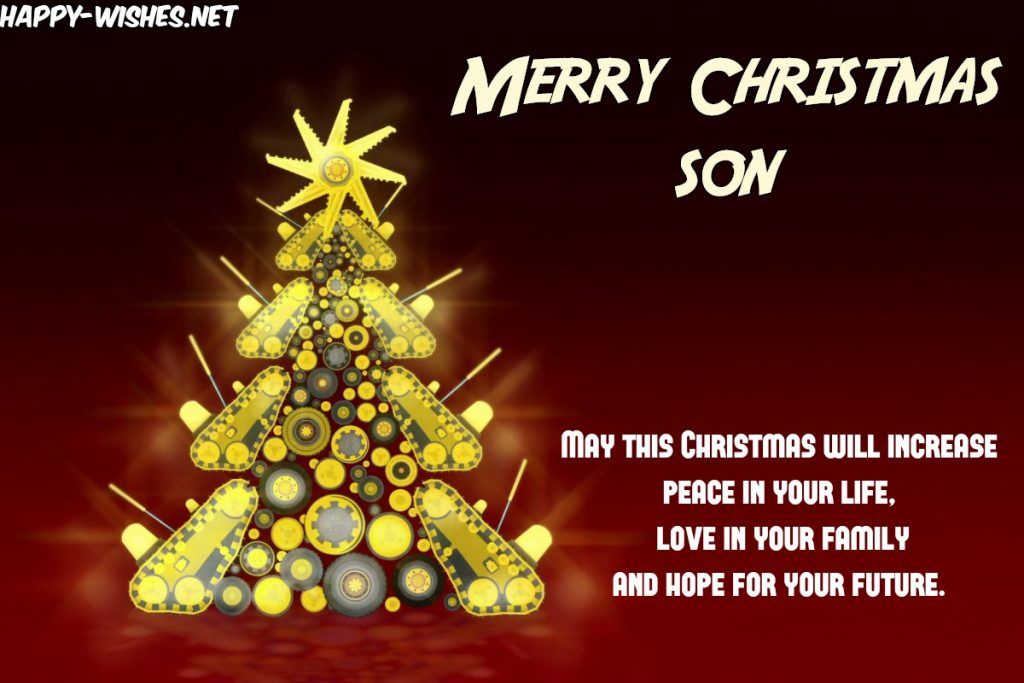 Merry Christmas Wishes for Son