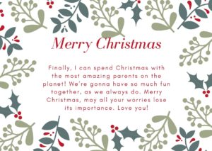 Christmas Wishes For Parents Messages For Mom &amp; DAD