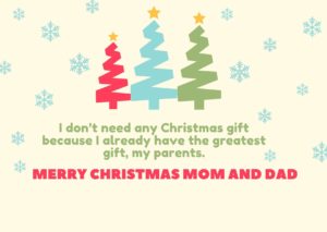 Christmas Wishes For Parents Messages For Mom &amp; DAD