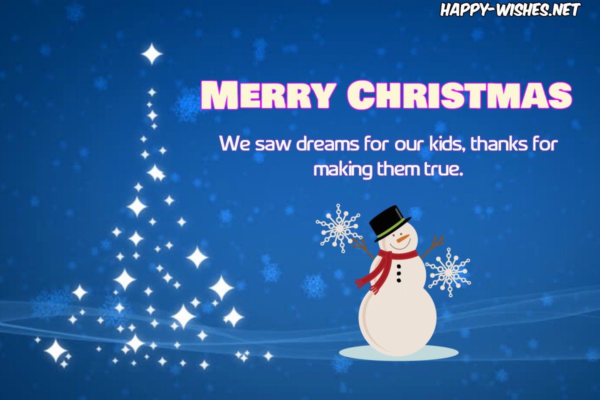 Christmas Wishes For Teachers From Students Parent 