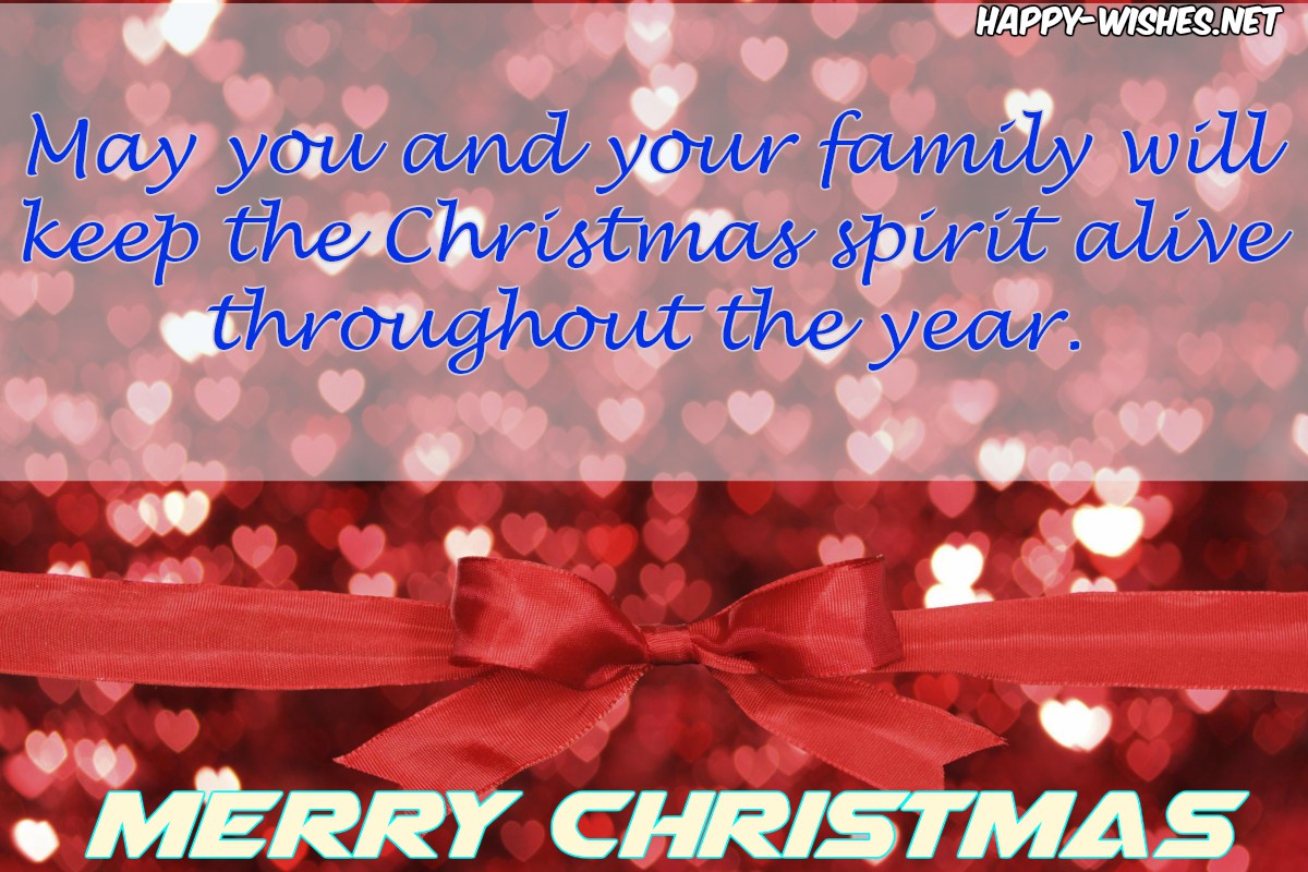 Merry Christmas to You and Your Family Wishes