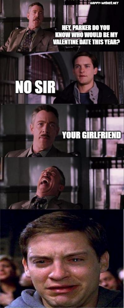 Peter Parker meme on Valentine's Day