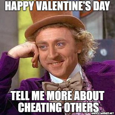 Sarcastic valentines day meme