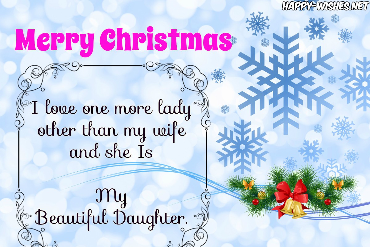 Merry Christmas Wishes for Daughter
