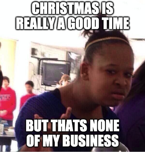 christmas is none of my business