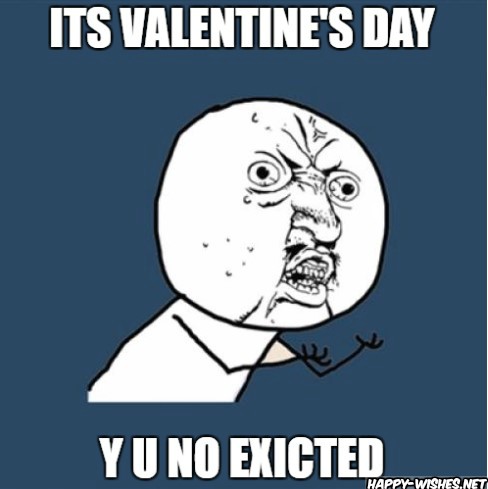 happy valentines day excitement meme