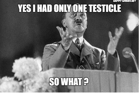 hitler testicles story meme