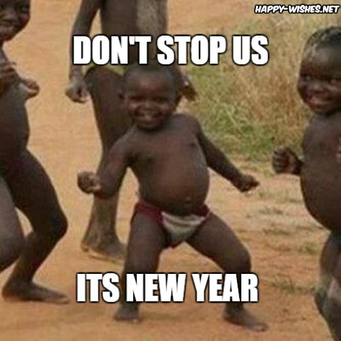 new year kids celebration memes