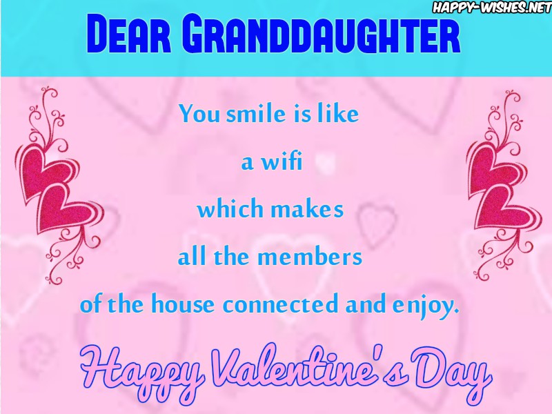 Best Wishes for granddaughter on Valentines day