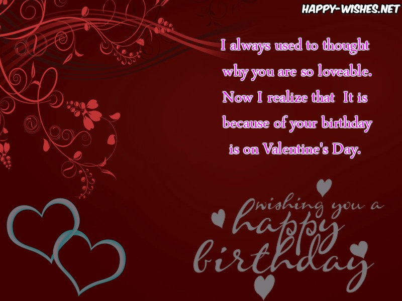 Happy Birthday images for the Valentine's Day