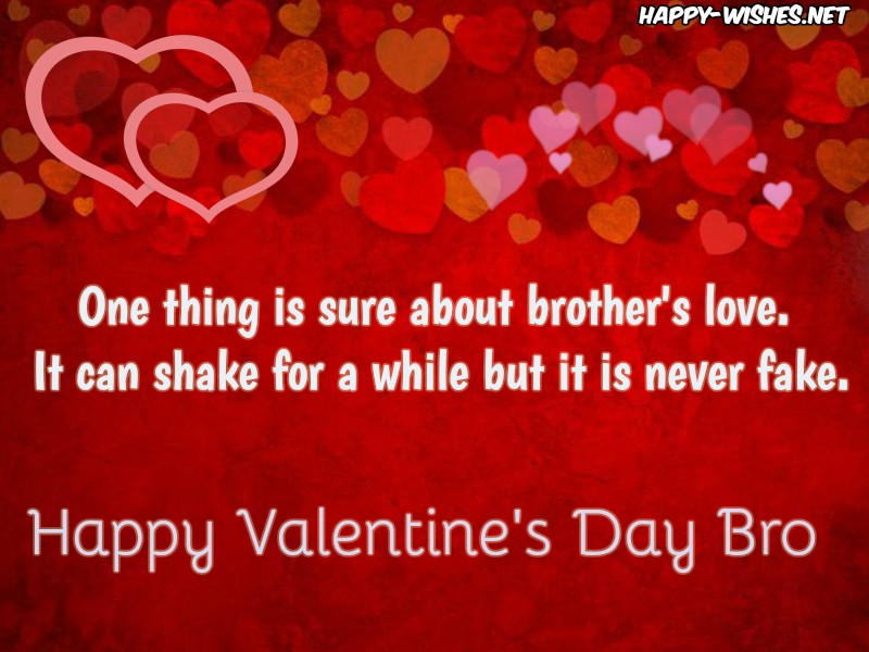 Happy Valentine's Day For Brother