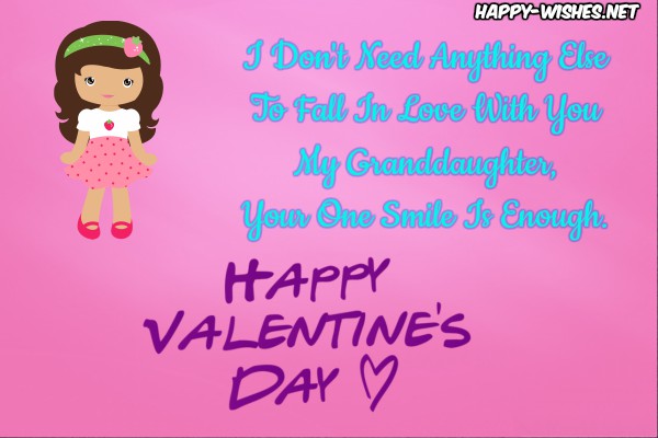 Happy Valentine's Day Wishes For Granddaughter