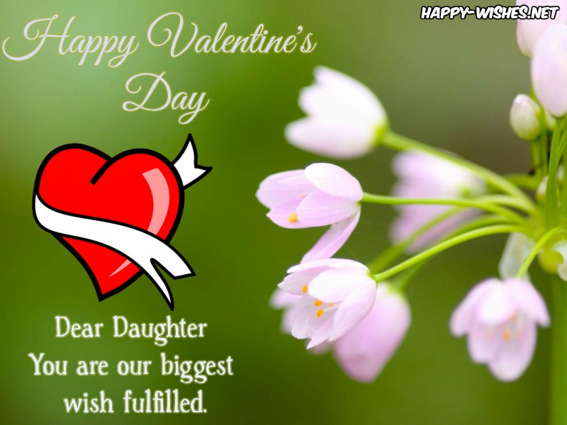 Lovely Valentine's Day messages for daughter