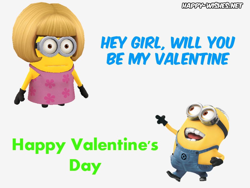 Minion Saying will be my Valentine images