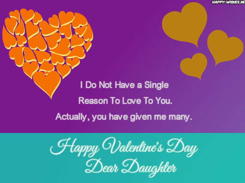 Happy Valentines Day Wishes For Daughter