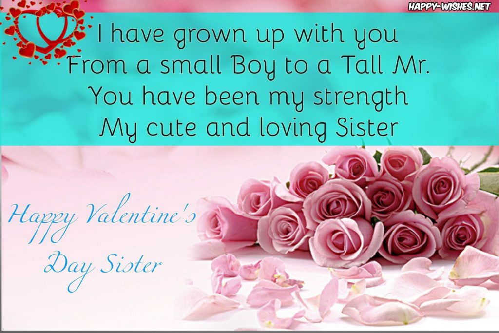 best Valentine's day message for sister