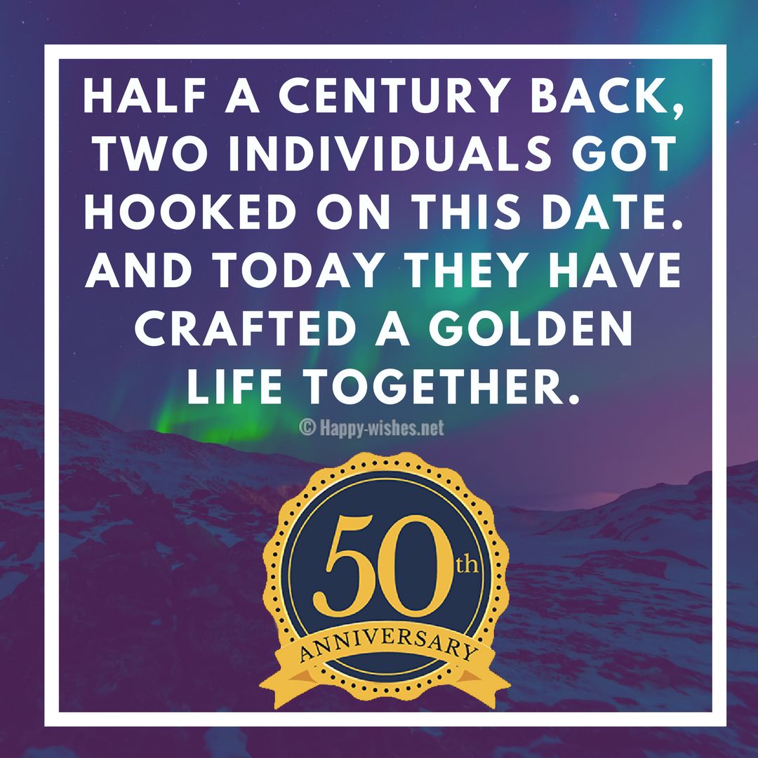 50th Wedding Anniversary Wishes Quotes & Messages