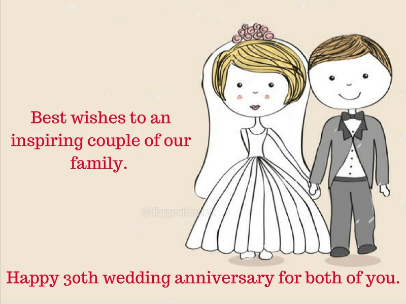 Happy 30th Wedding Anniversary Wishes Quotes Messages