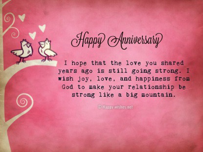 Happy Anniversary Wishes for Parents from Daughter