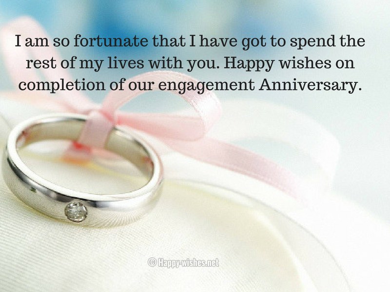 Engagement Anniversary Wishes To Fiance